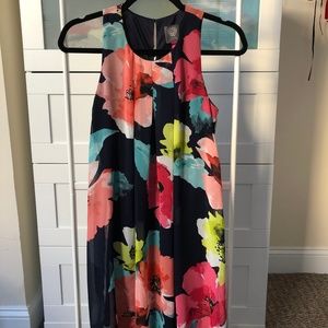 Vince Camuto Blue Floral Dress